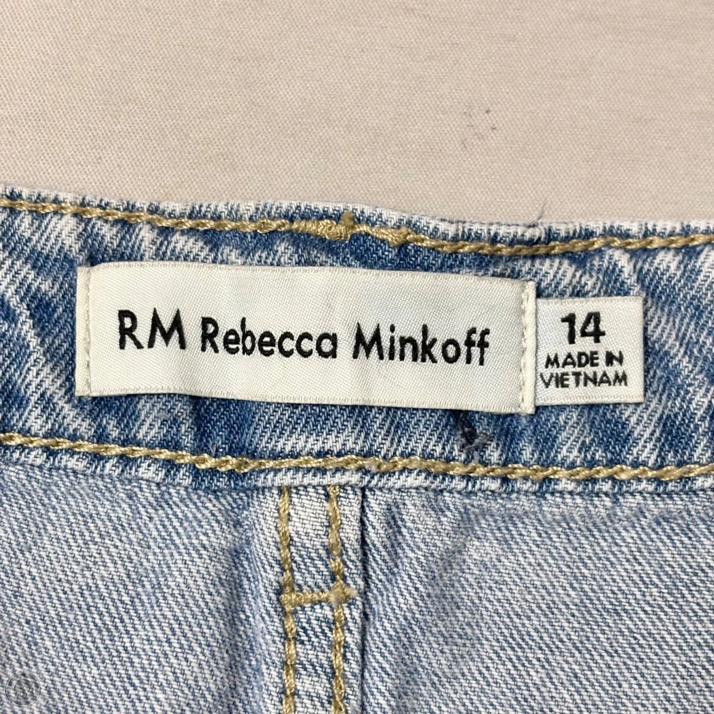 Skirt Designer By Rebecca Minkoff In Blue Denim, Size: 14