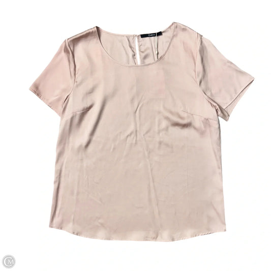Top Short Sleeve By Quince In Pink, Size: Xl