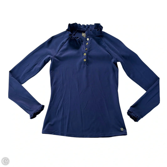 Top Long Sleeve Designer By Lilly Pulitzer In Navy, Size: Xxs