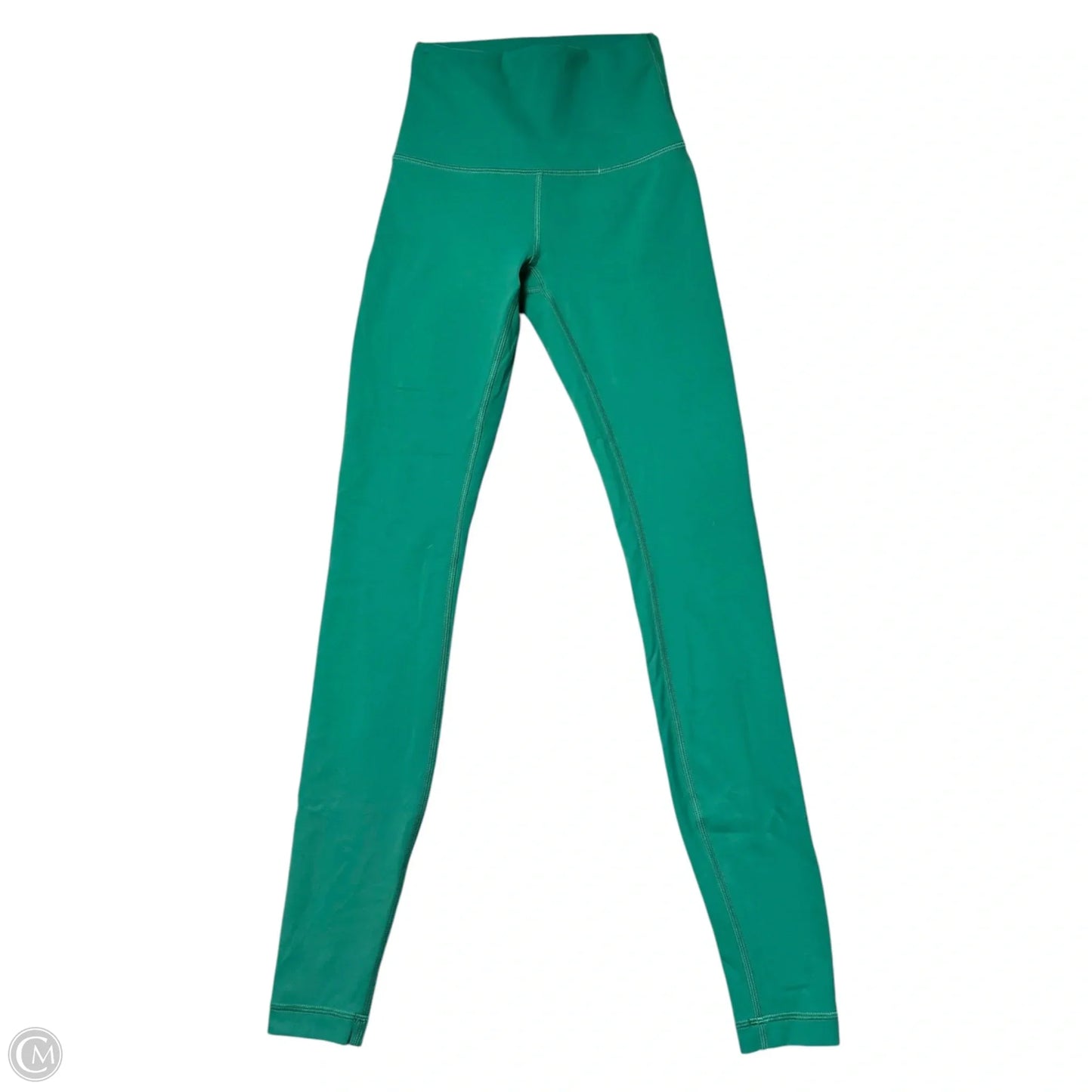 Athletic Leggings By Lululemon In Green, Size: Xs