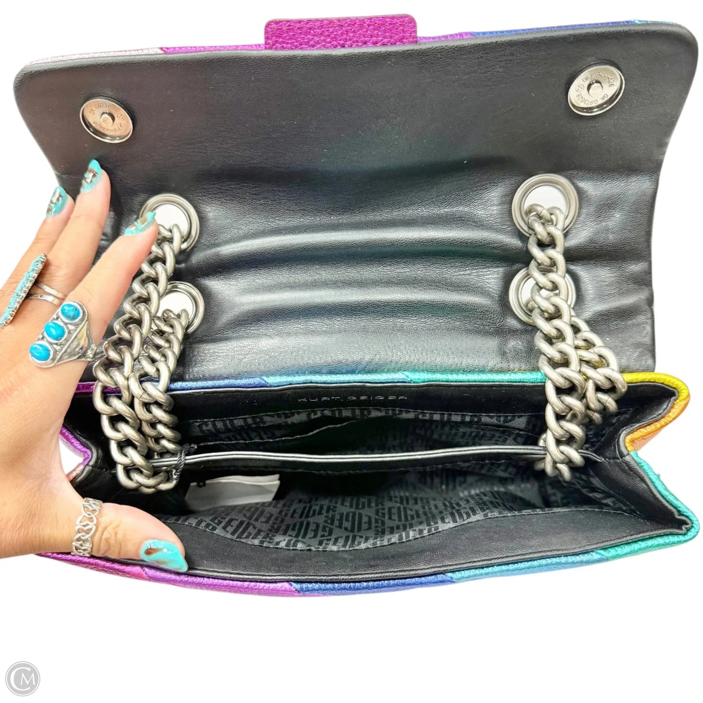 Handbag Designer By Kurt Geiger, Size: Medium