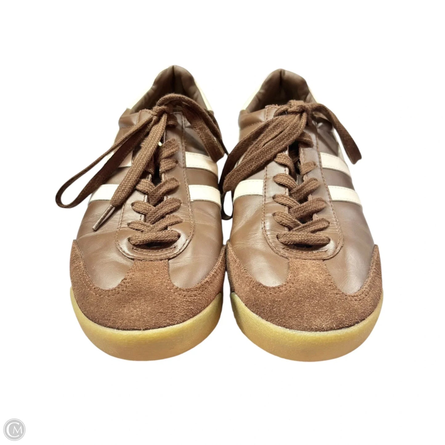 Shoes Sneakers By Gola In Brown & White, Size: 9