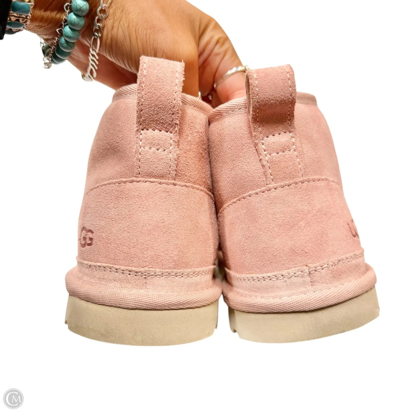 Boots Designer By Ugg In Pink, Size: 7