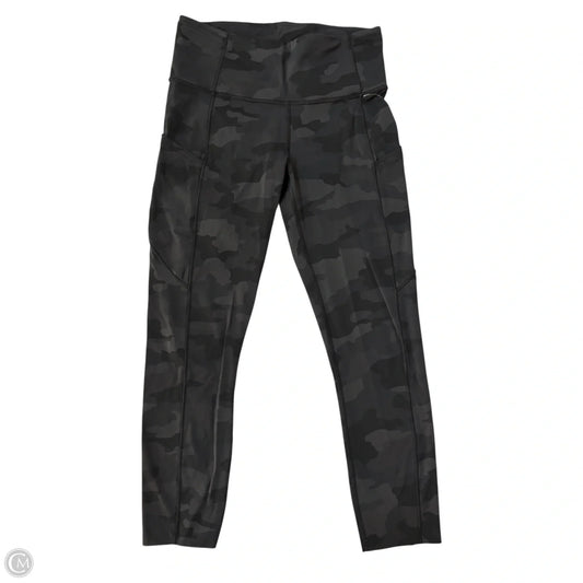Athletic Leggings By Lululemon In Camouflage Print, Size: S