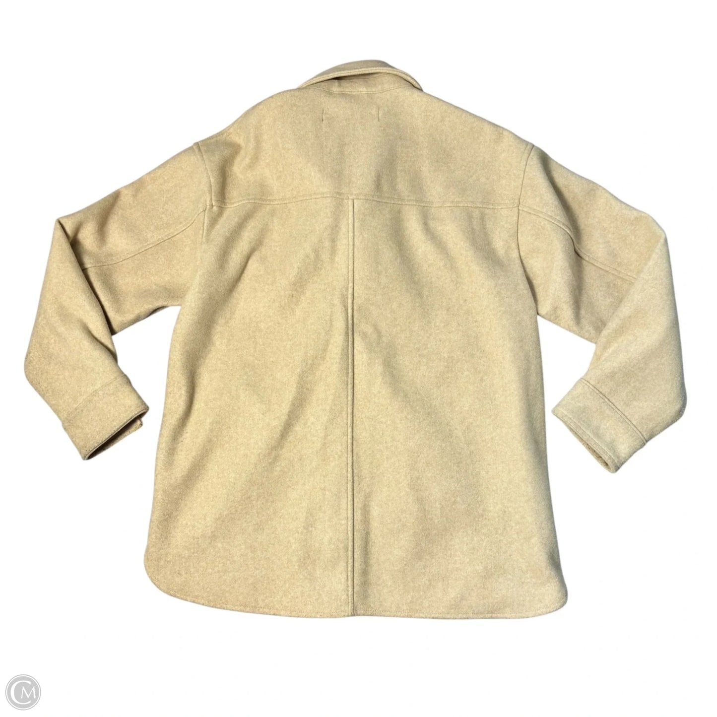 Jacket Shirt By Zara In Tan, Size: S