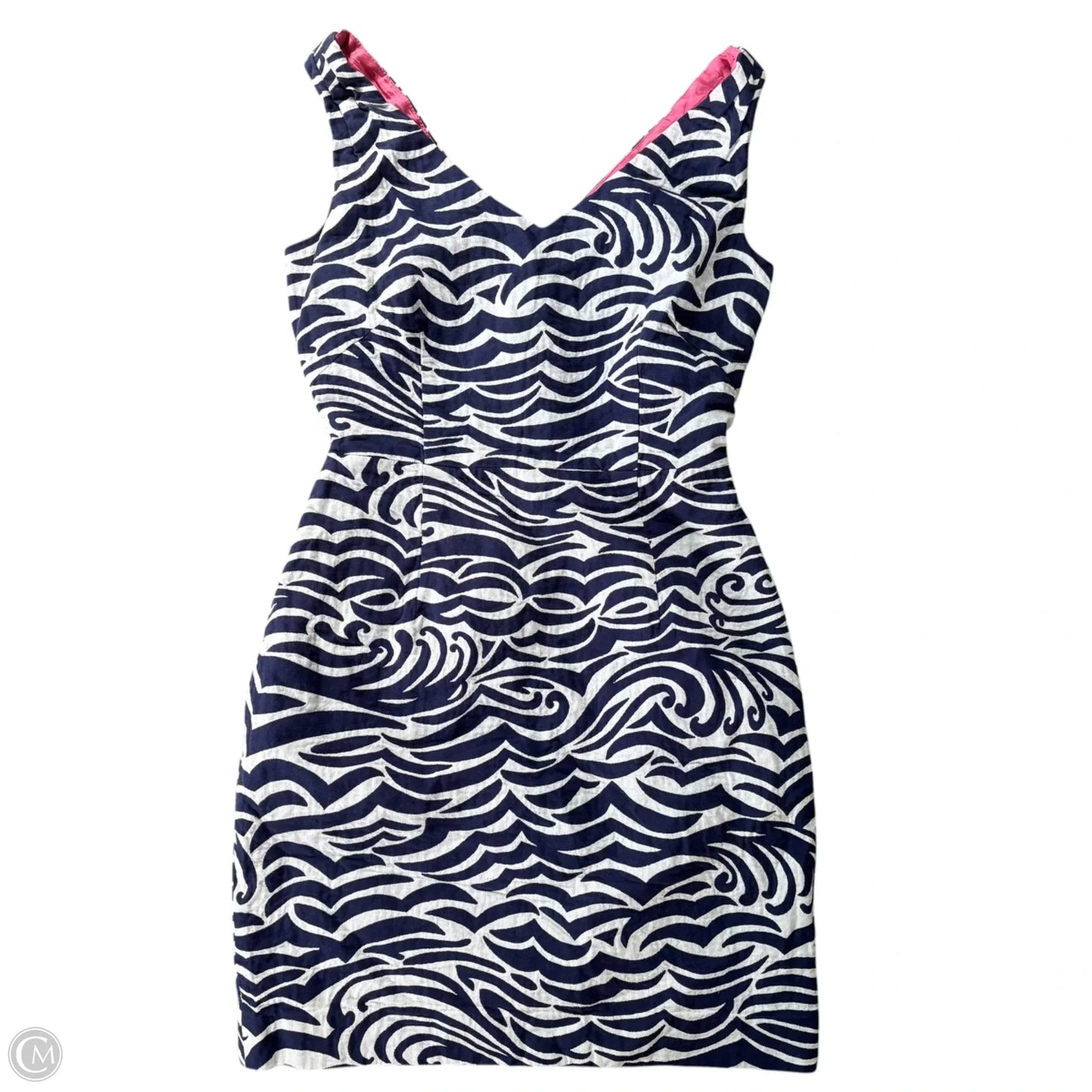 Dress Designer By Lilly Pulitzer In Blue & White, Size: 2