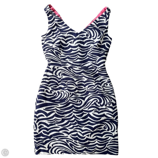 Dress Designer By Lilly Pulitzer In Blue & White, Size: 2
