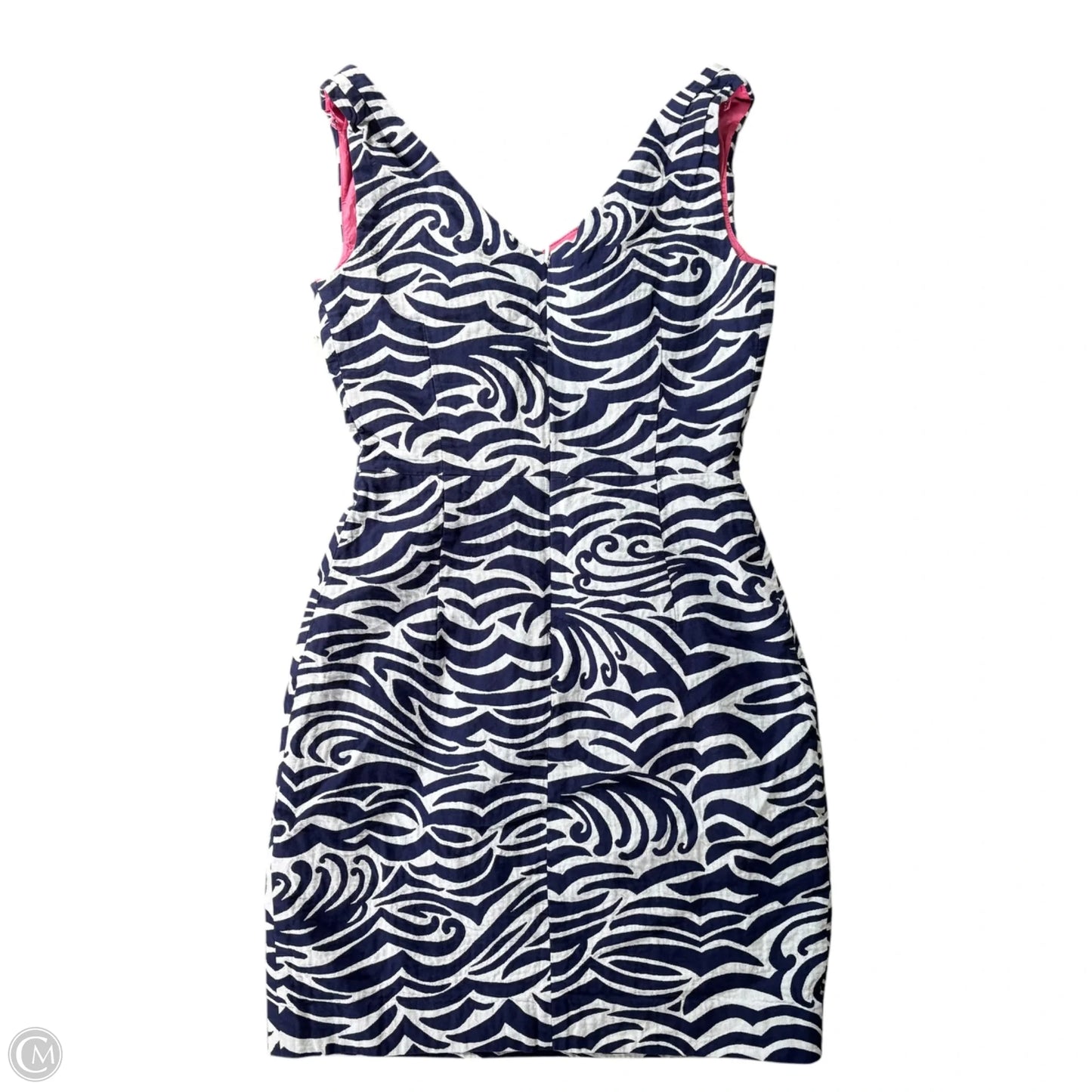 Dress Designer By Lilly Pulitzer In Blue & White, Size: 2