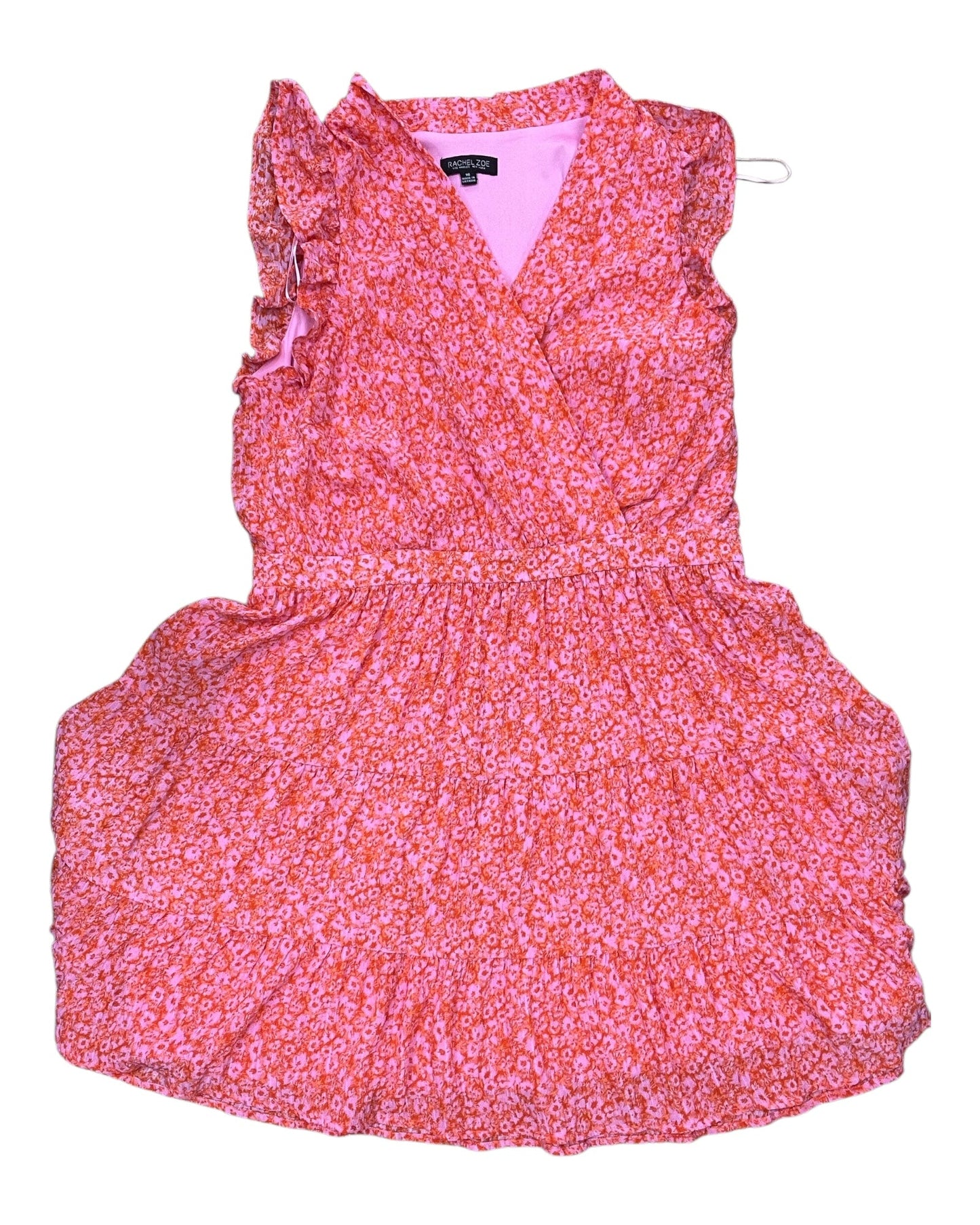 Dress Casual Midi By Rachel Zoe In Orange & Pink, Size:16