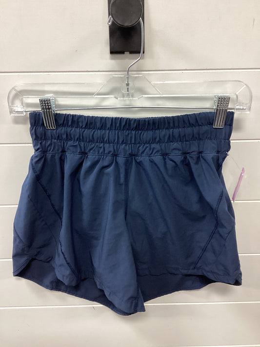 Athletic Shorts By Lululemon In Navy, Size:6