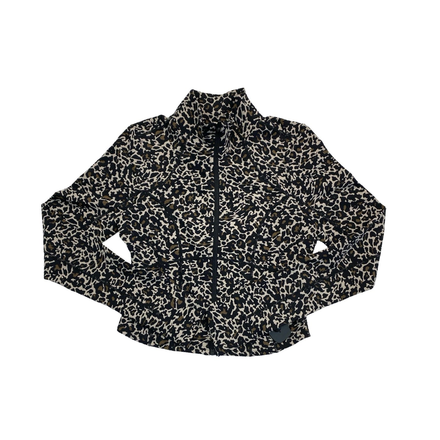 Athletic Jacket By Fabletics In Animal Print, Size:M
