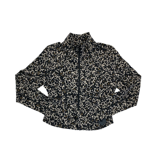 Athletic Jacket By Fabletics In Animal Print, Size:M