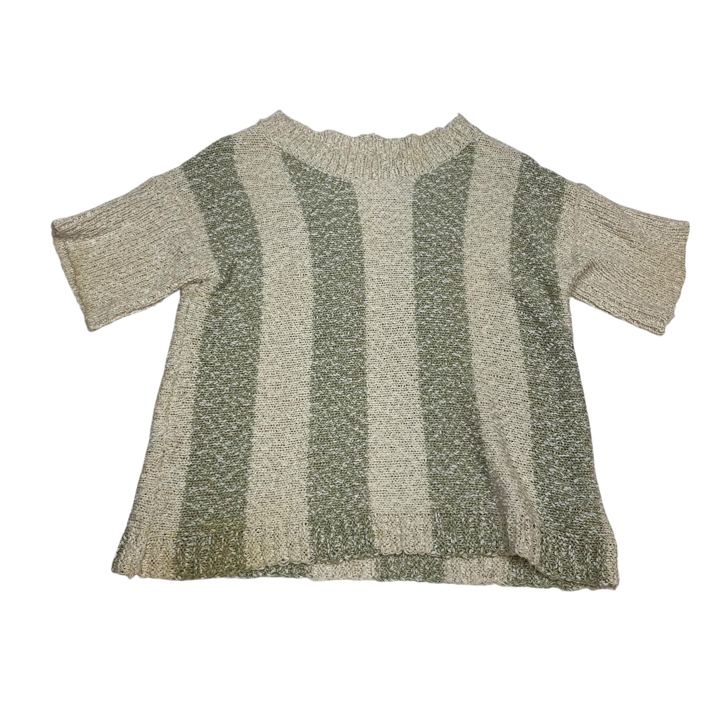 Sweater Ss By Easel In Cream & Green, Size:S
