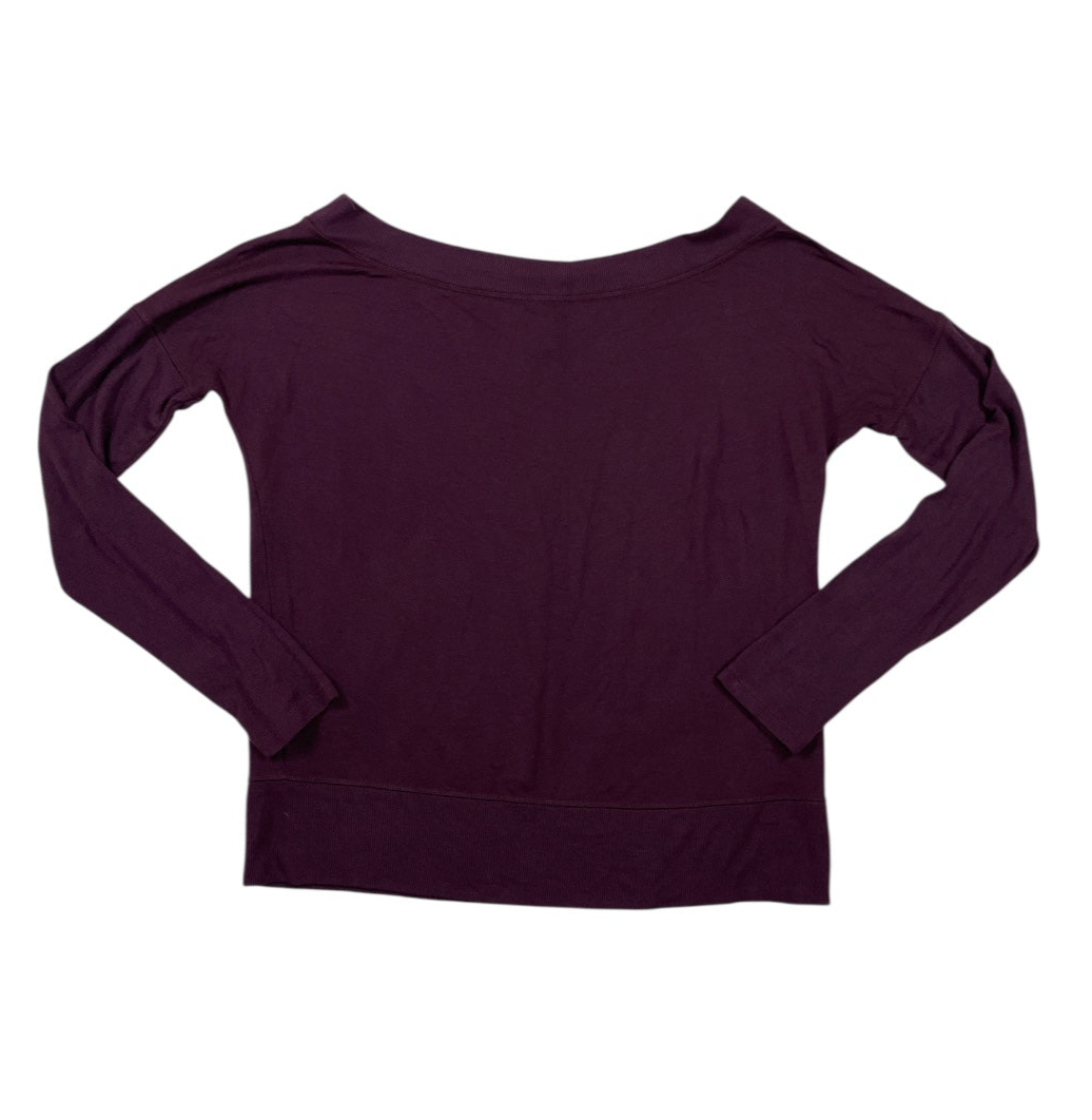 Athletic Top Ls Crewneck By Athleta In Purple, Size:L
