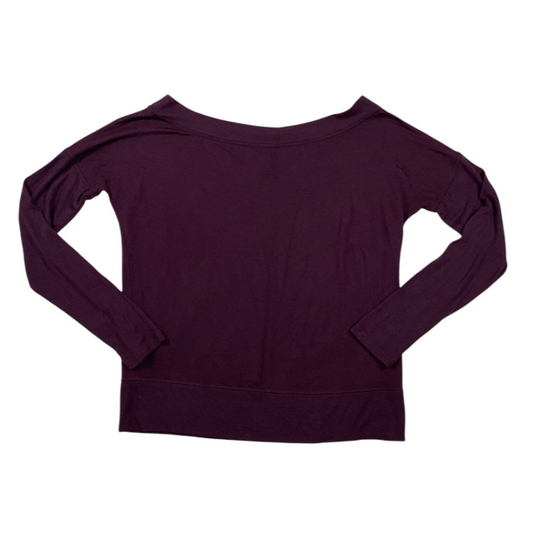 Athletic Top Ls Crewneck By Athleta In Purple, Size:L