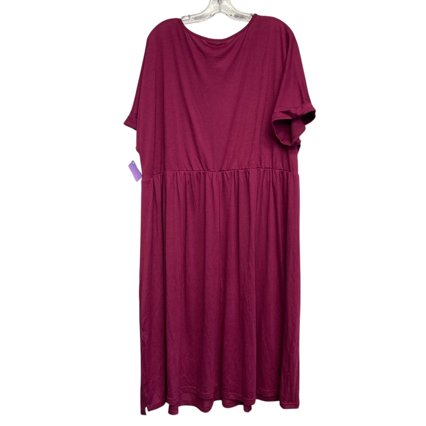 Dress Casual Maxi By Bloomchic In Magenta, Size:3X