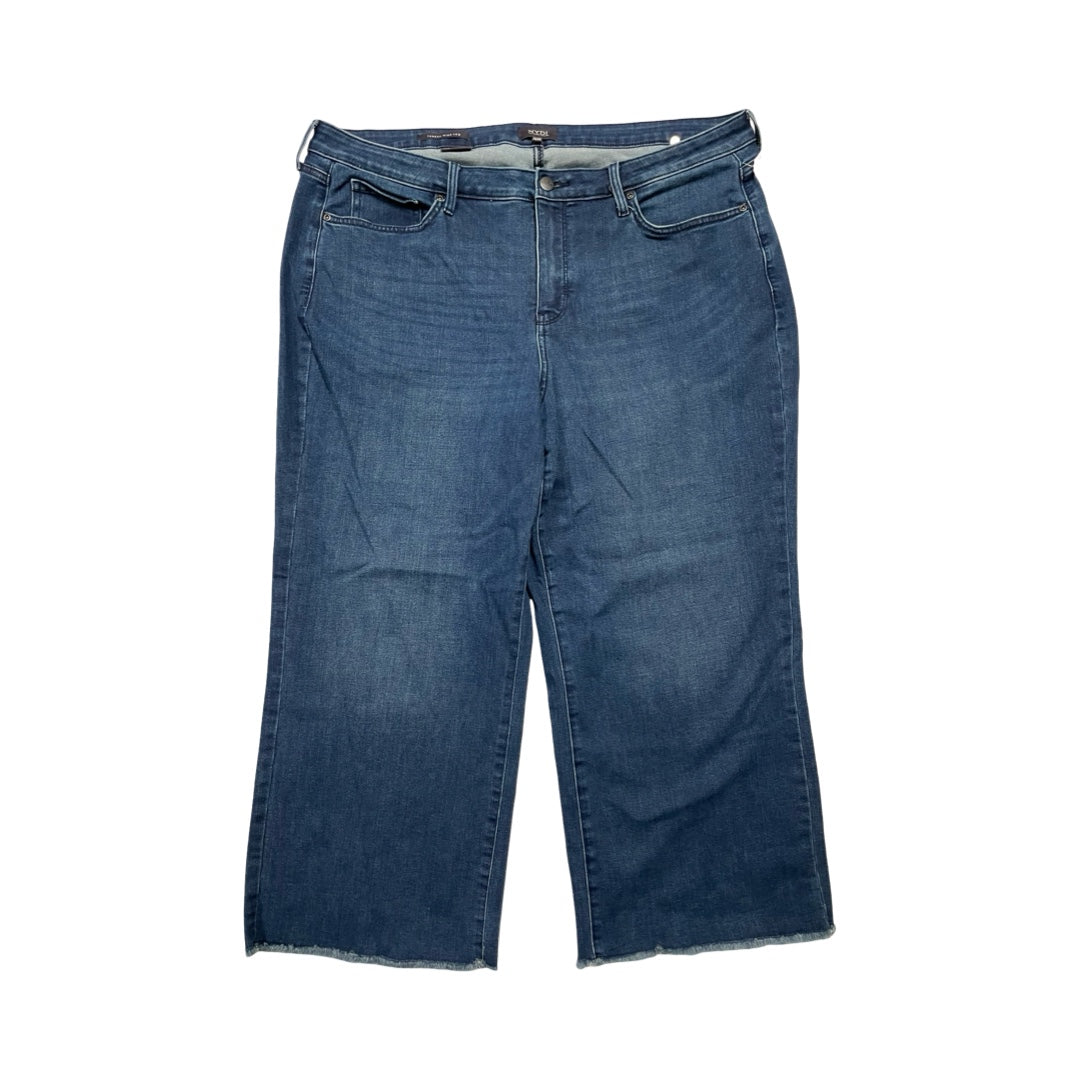 Jeans Wide Leg By Not Your Daughters Jeans In Blue Denim, Size:16