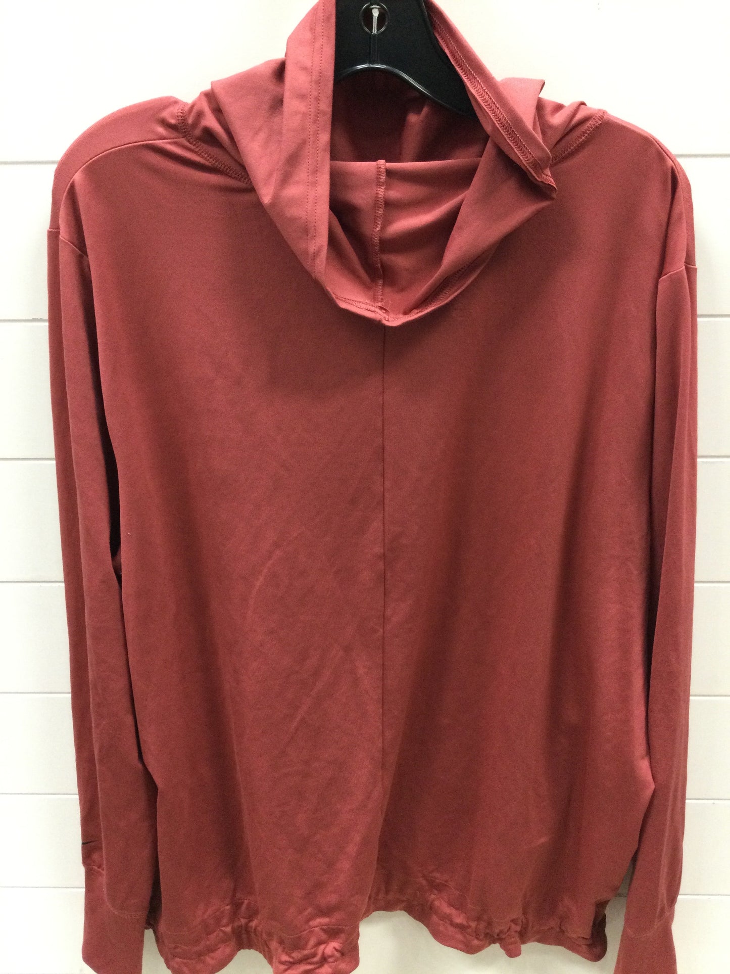 Athletic Top Ls Collar By Nike Apparel In Red, Size:1X