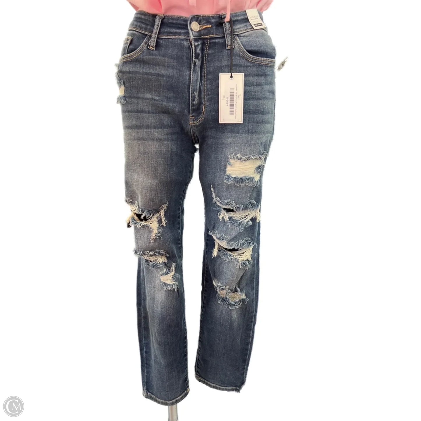 Jeans Boyfriend By Judy Blue In Blue Denim, Size: 0