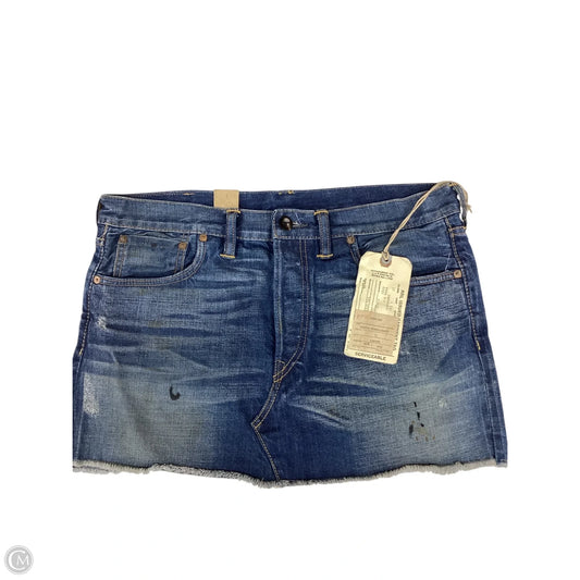 Skirt Mini & Short By Ralph Lauren In Blue Denim, Size: 10