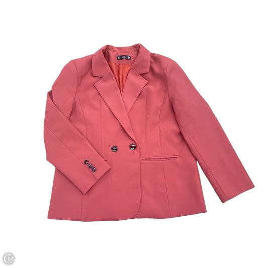 Blazer By Clothes Mentor In Orange, Size: Xxl