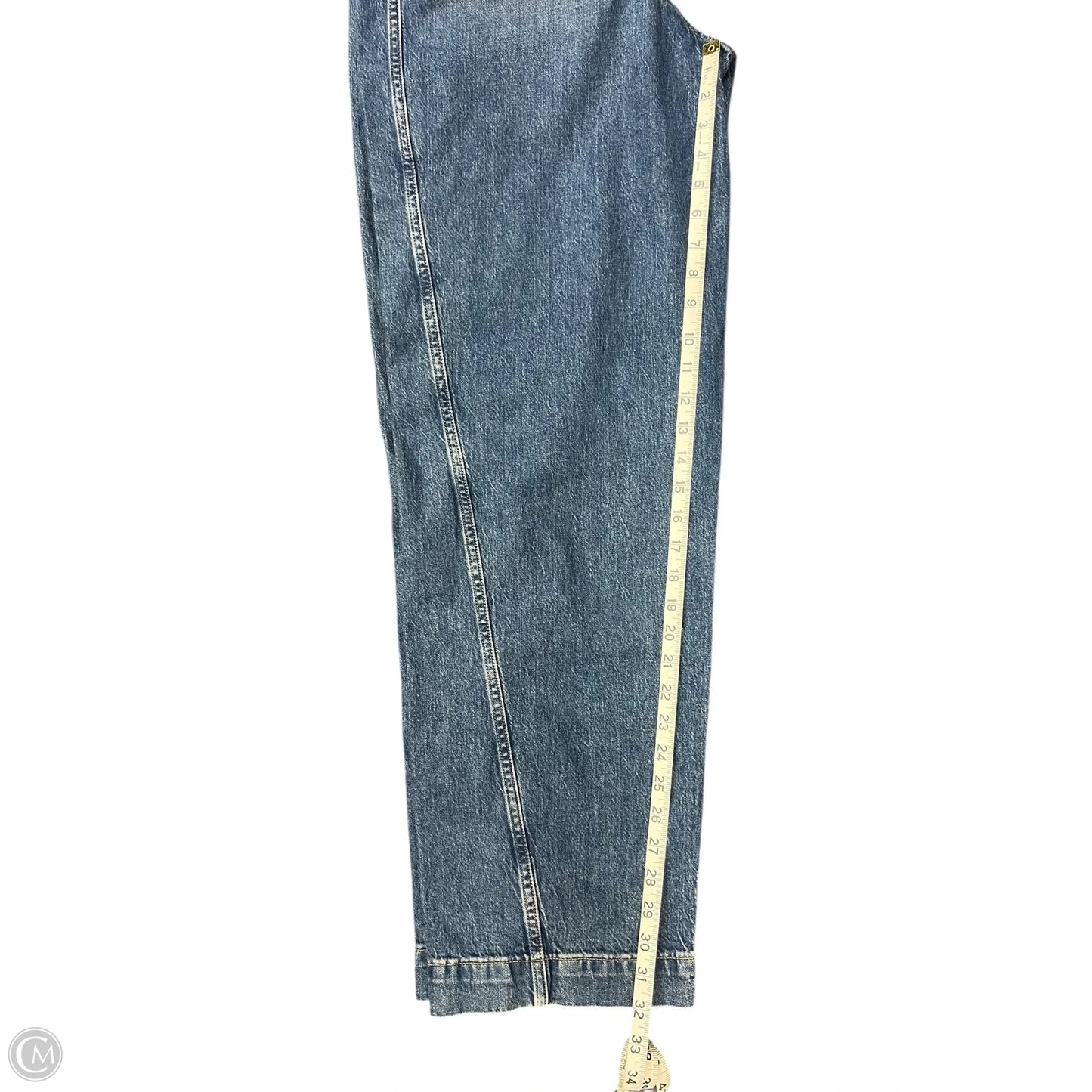 Jeans Wide Leg By Madewell In Blue, Size: 10