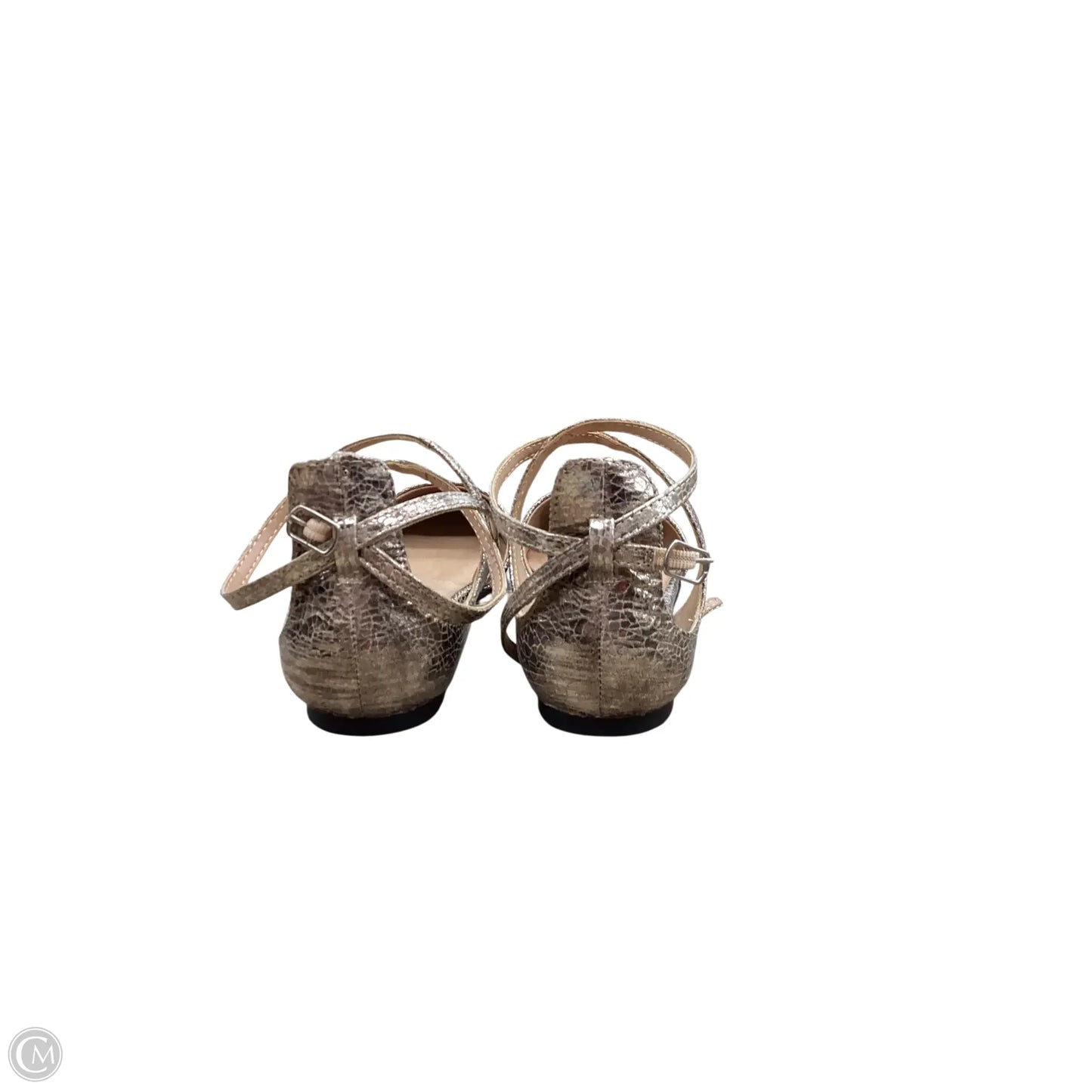 Shoes Flats By Metaphor In Gold, Size: 6