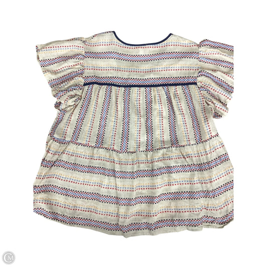 Top Short Sleeve By Cato In Multi-colored, Size: 1x