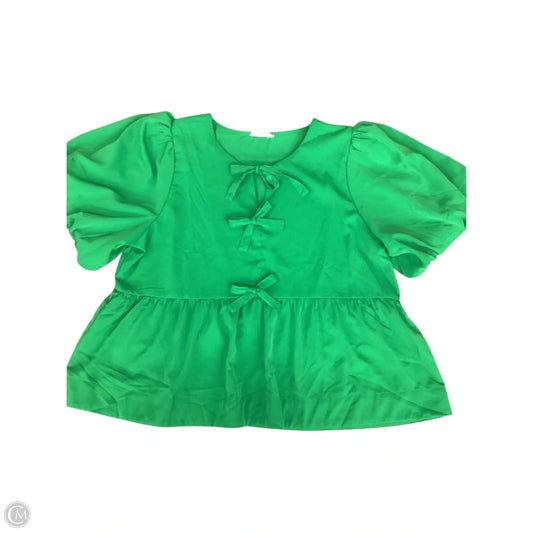 Top Short Sleeve By Entro In Green, Size: 2x