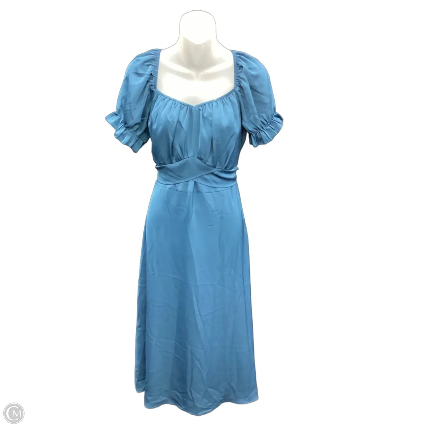 Dress Party Midi By Clothes Mentor In Teal, Size: L