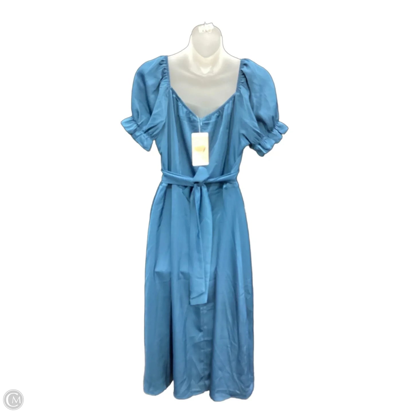 Dress Party Midi By Clothes Mentor In Teal, Size: L
