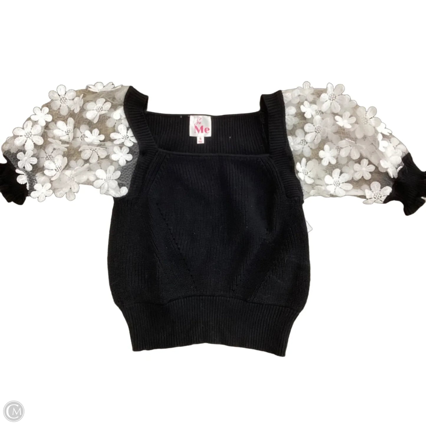 Top Short Sleeve By Clothes Mentor In Black, Size: S