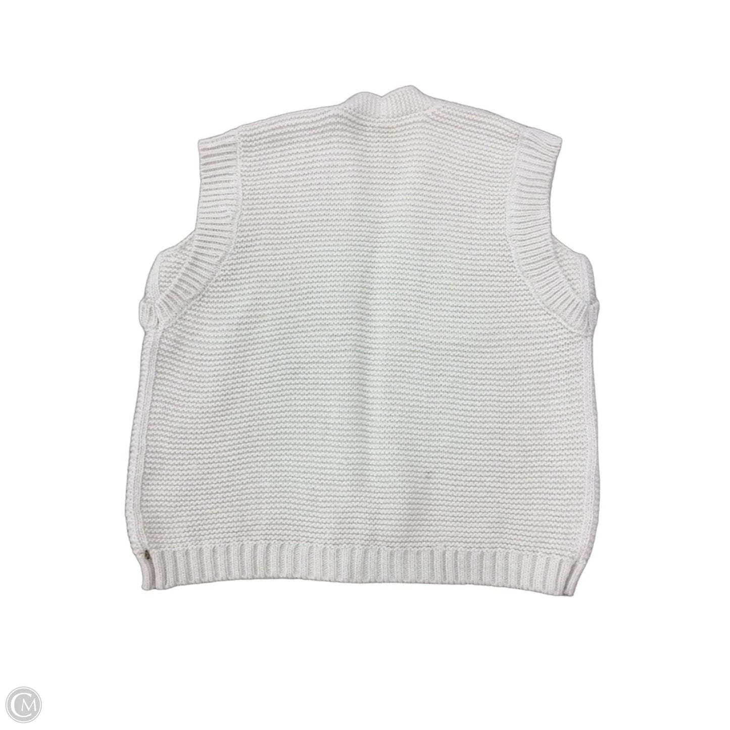 Sweater Short Sleeve By Yest In Ivory, Size: Xl