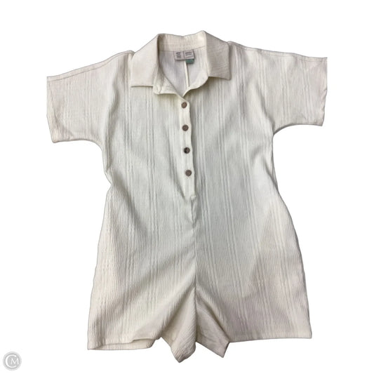 Romper By Clothes Mentor In Cream, Size: S