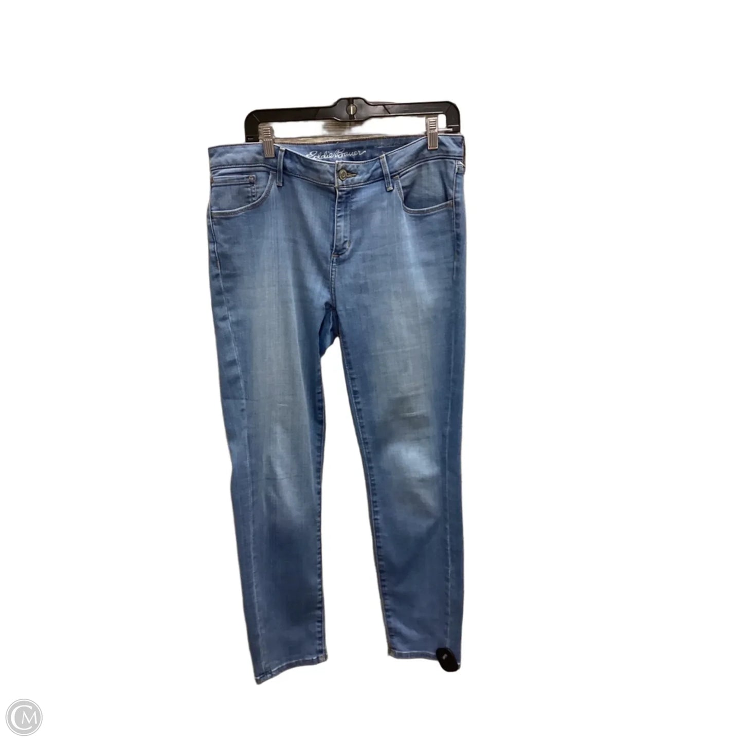 Jeans Straight By Eddie Bauer In Blue, Size: 12