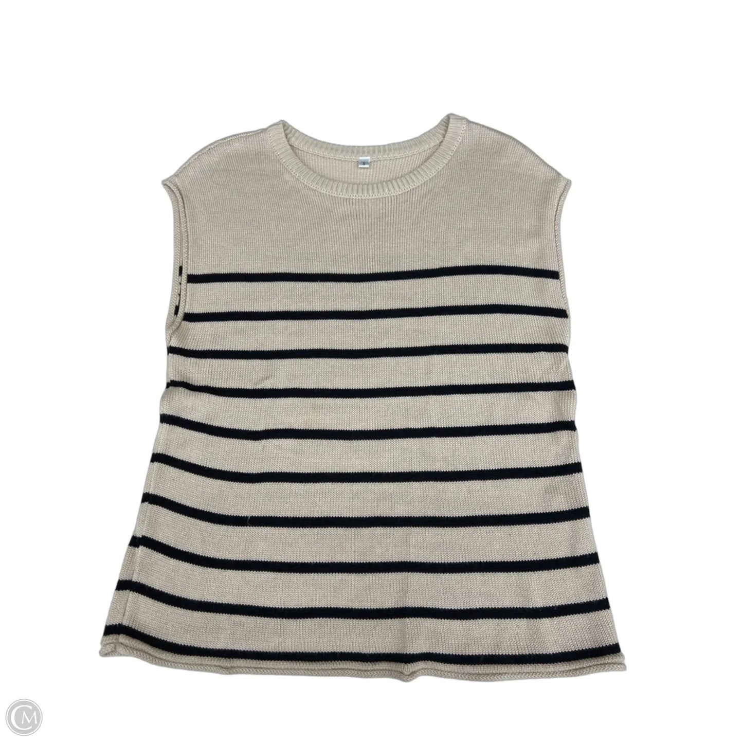 Top Sleeveless By Clothes Mentor In Tan, Size: S