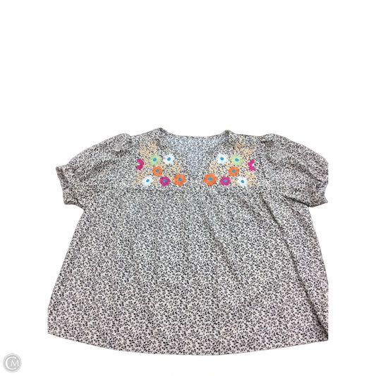 Top Short Sleeve By Clothes Mentor In Multi-colored, Size: 3x