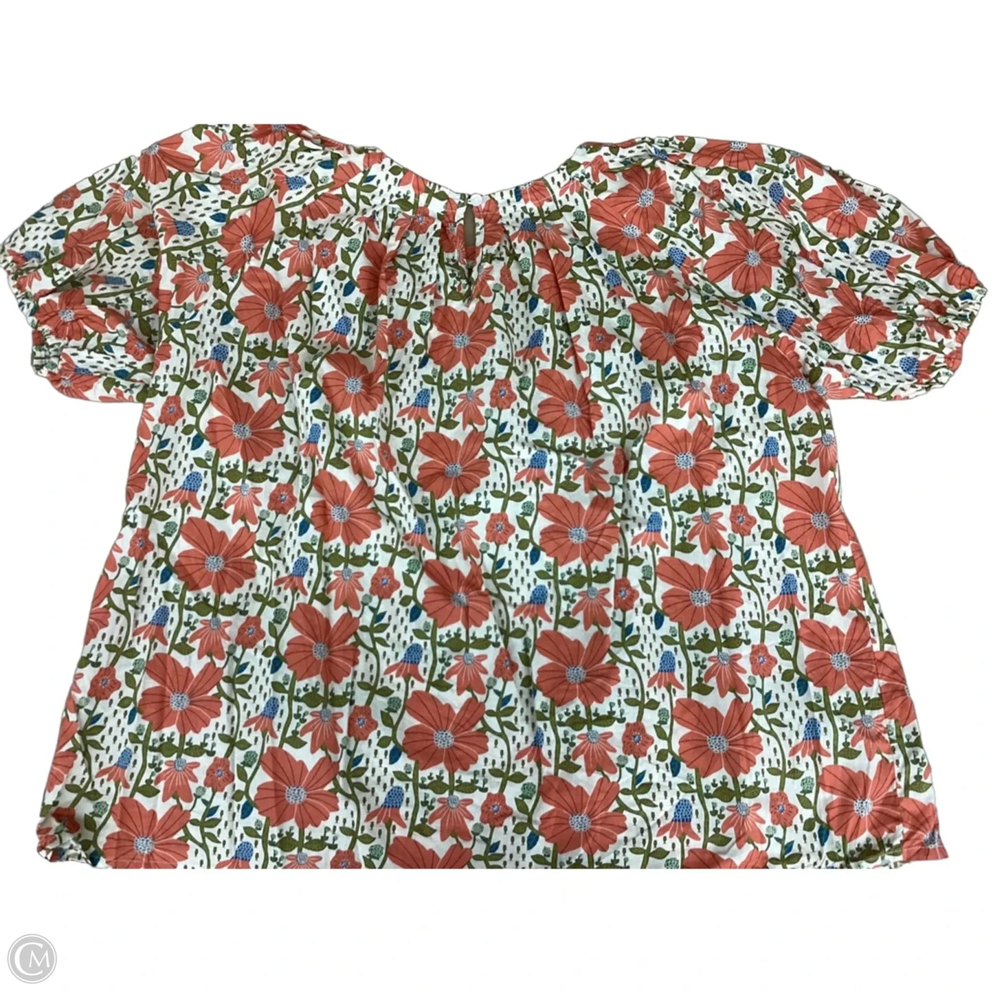 Top Short Sleeve By Chicsoul In Orange, Size: 2x