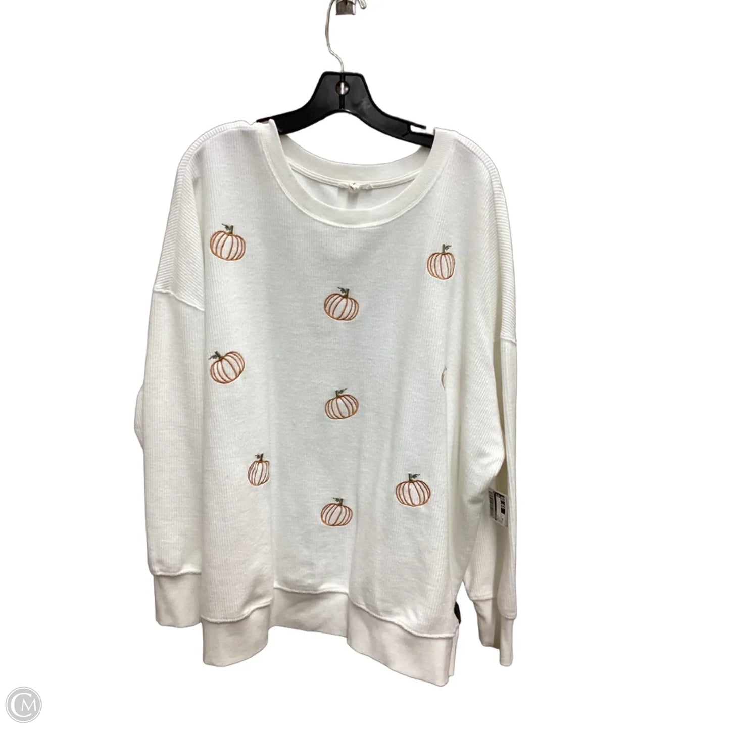 Top Long Sleeve By Maurices In White, Size: 2x