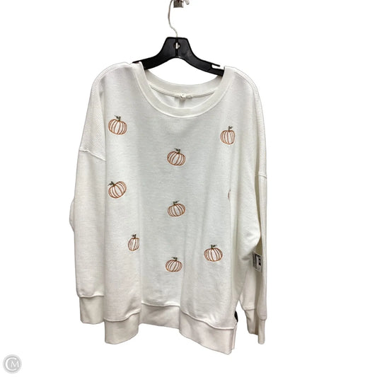 Top Long Sleeve By Maurices In White, Size: 2x