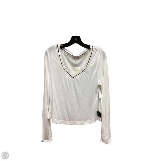 Top Long Sleeve Basic By Free People In White, Size: L