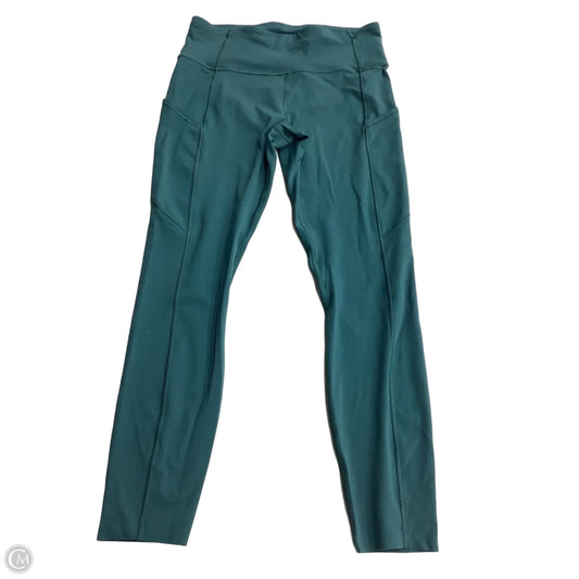 Athletic Leggings By Lululemon In Green, Size: M