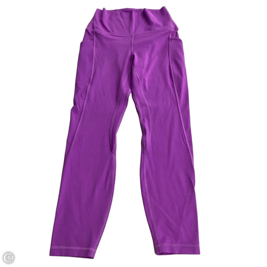Athletic Leggings By Lululemon In Purple, Size: M