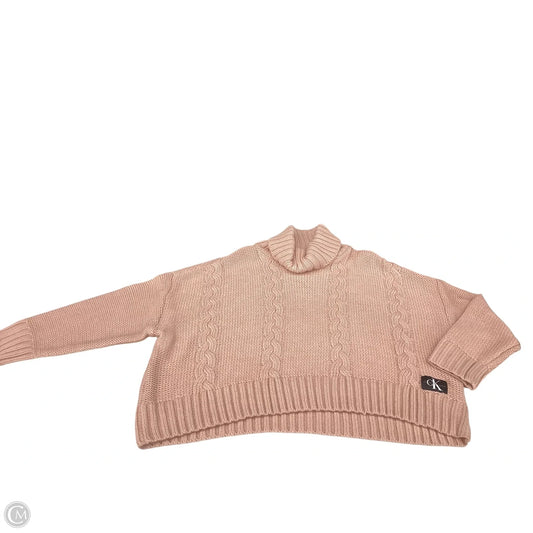 Sweater By Calvin Klein In Peach, Size: Xl