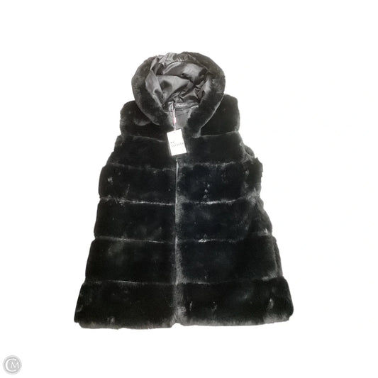 Vest Faux Fur & Sherpa By Clothes Mentor In Black, Size: Xl