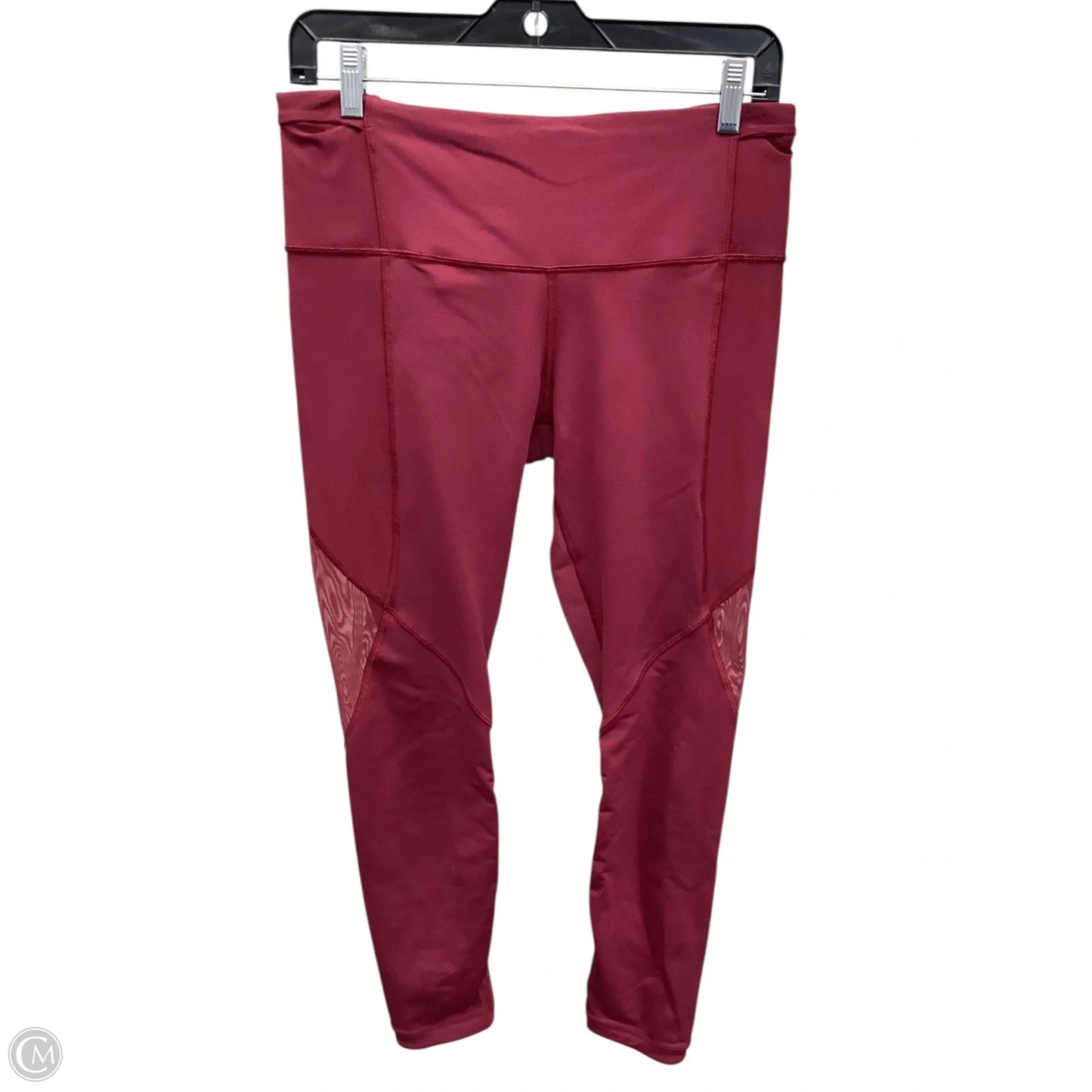 Athletic Leggings By Lululemon In Maroon, Size: M