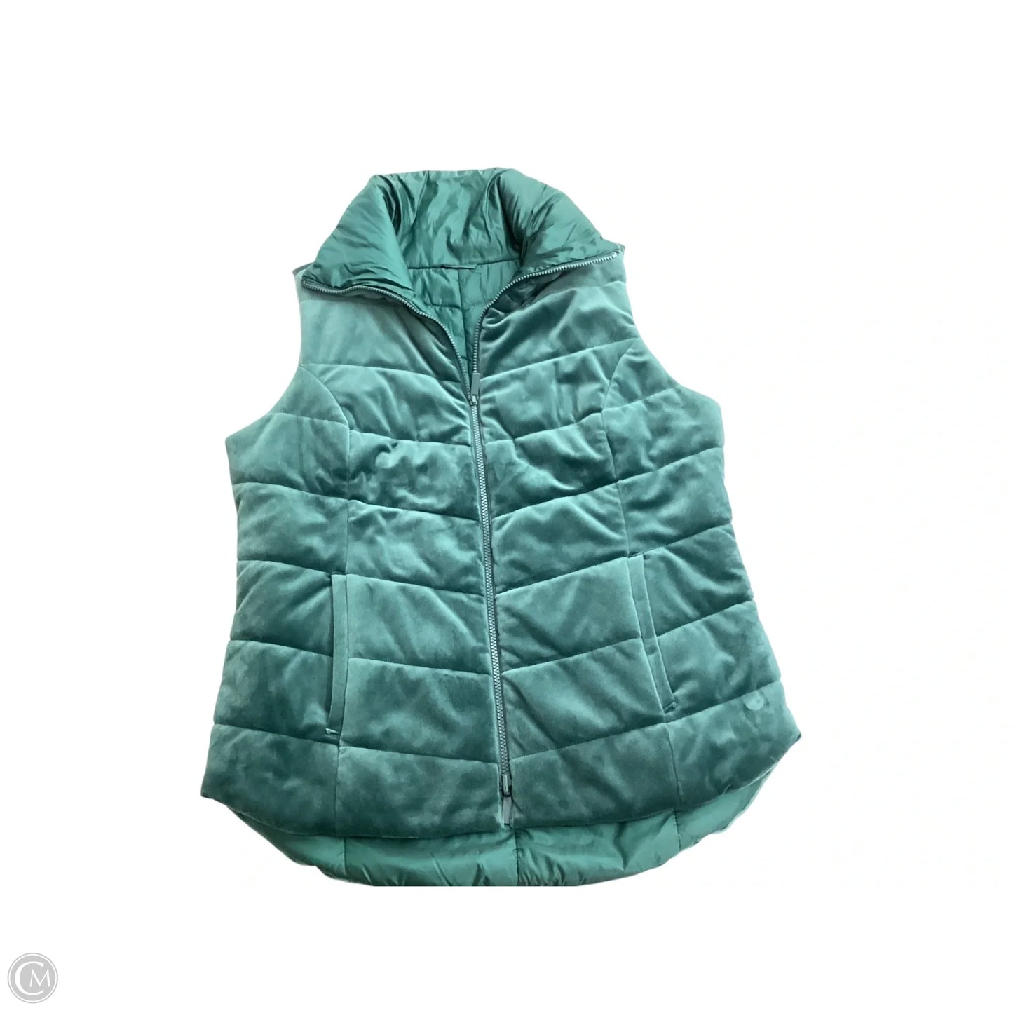 Vest Puffer & Quilted By Clothes Mentor In Green, Size: M