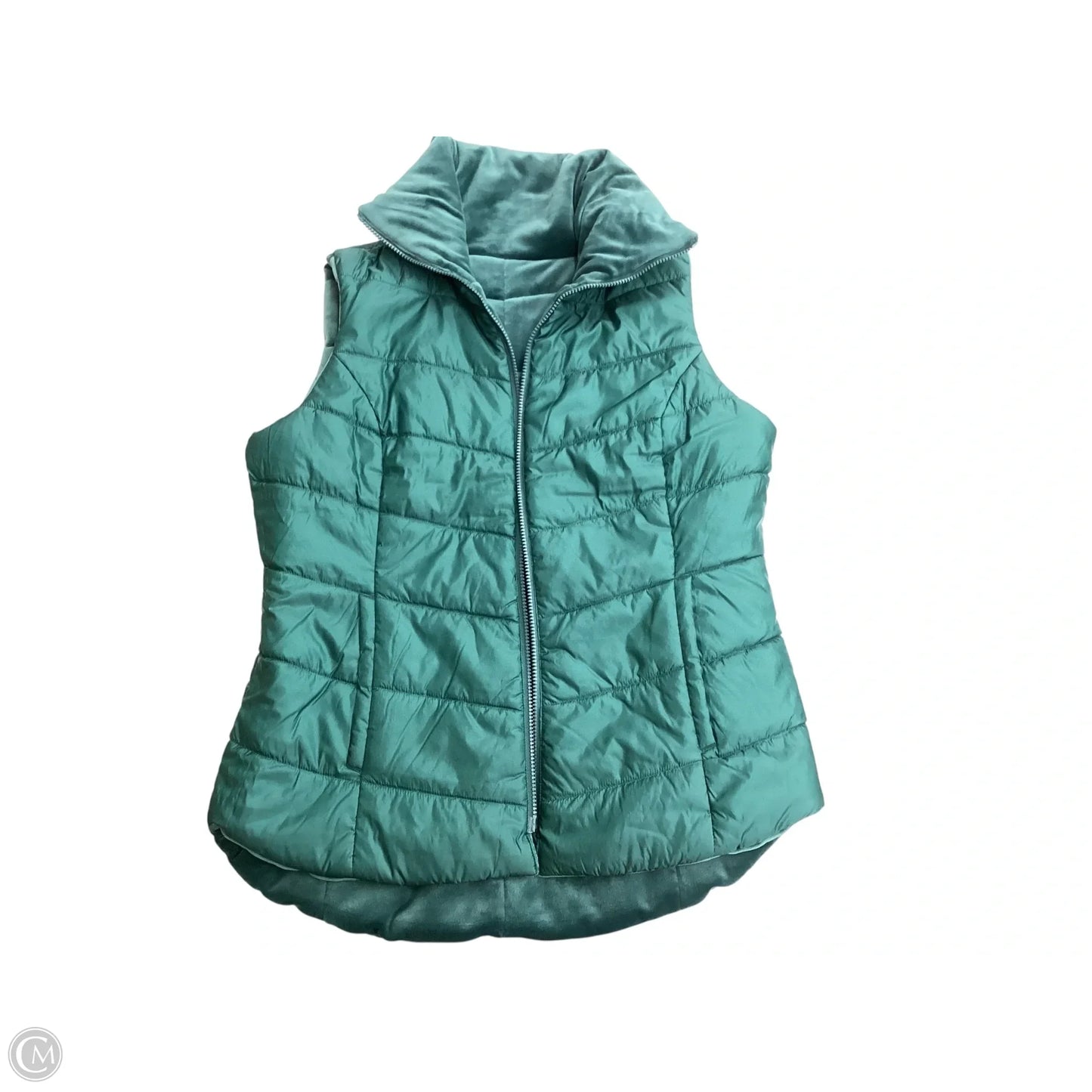 Vest Puffer & Quilted By Clothes Mentor In Green, Size: M