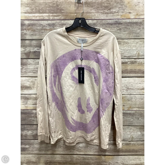 Top Long Sleeve By Cmc In Purple & Tan, Size: M
