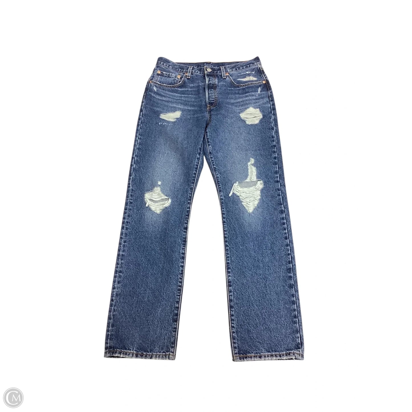 Jeans Skinny By Levis In Blue Denim, Size: 2